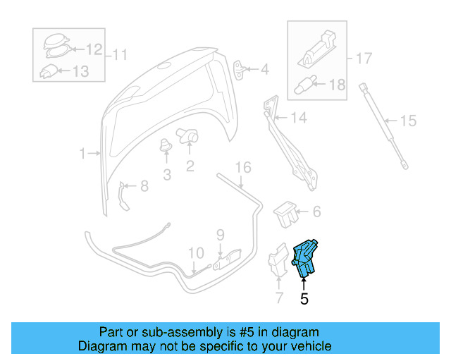 Deck Lid Latch 4F5-827-505-D - View 15