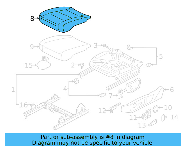 Seat Cover 3G8-881-405-AR-RCR