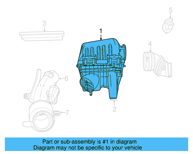 Air Cleaner Assembly 7B0-129-607 - View 4
