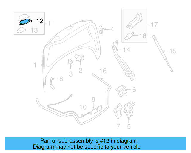 Gasket 1K0-827-634 - View 8