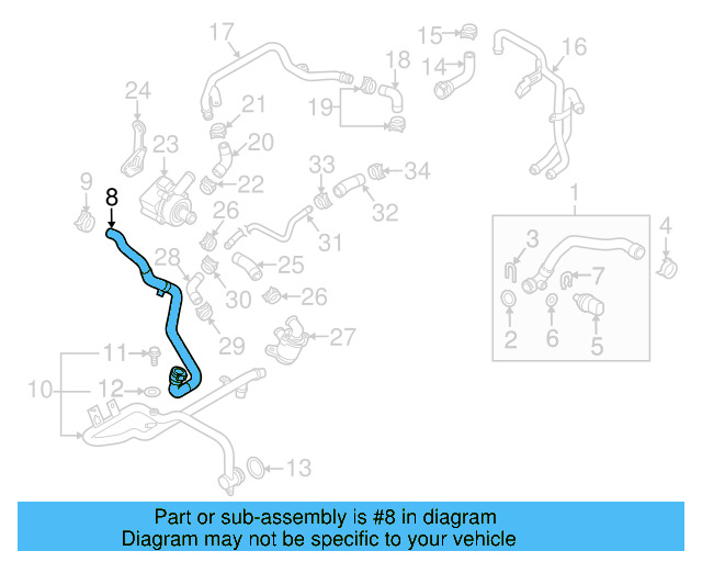 Reservoir Hose 7L6-122-109-E