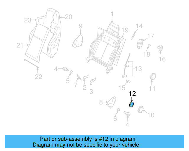 Seat Track Adjust Handle 1J0-881-254-E-B41 - View 30
