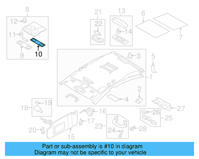 Lamp Bezel 1K0-947-133-B-Y20 - View 10
