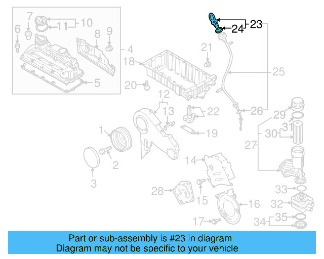Engine Oil Dipstick 03L-115-611-AA - View 20