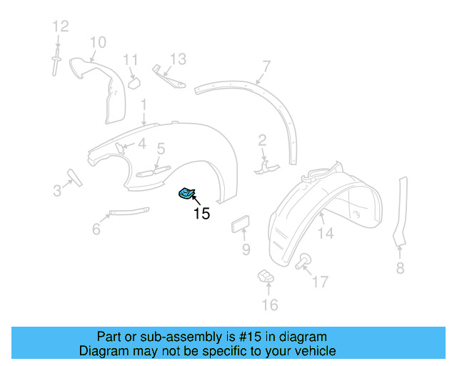 Fender Liner U N-015-439-1 - View 25