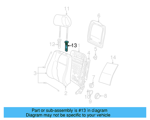 Headrest Guide 1J0-881-920-F-U71 - View 42