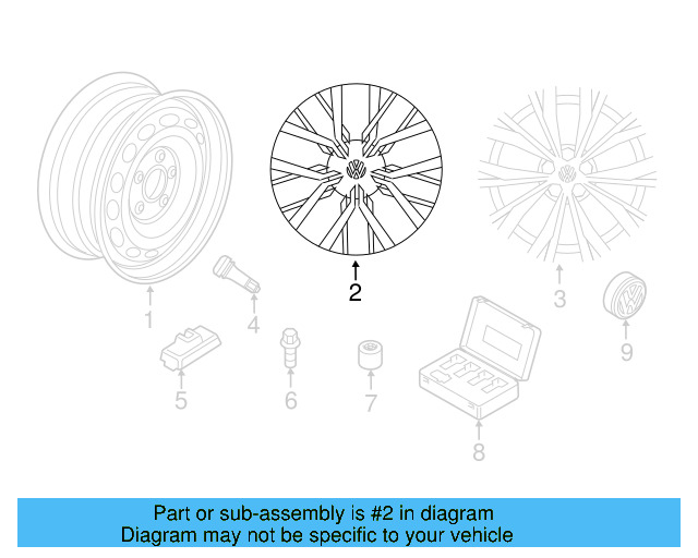 Wheel, Spare 5QF-601-011-C - View 20