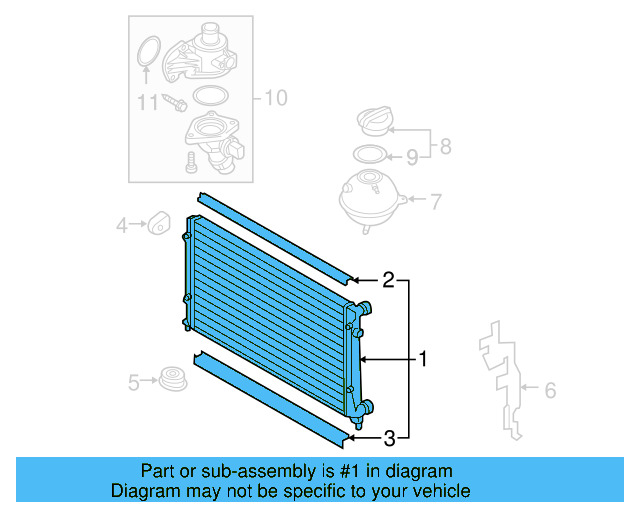 Radiator 1K0-198-251-CS - View 10