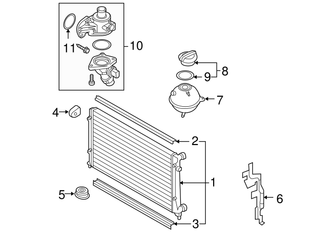 Radiator 1K0-198-251-CS - View 5