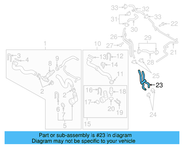 Engine Coolant Hose 3C0-122-063-M - View 31