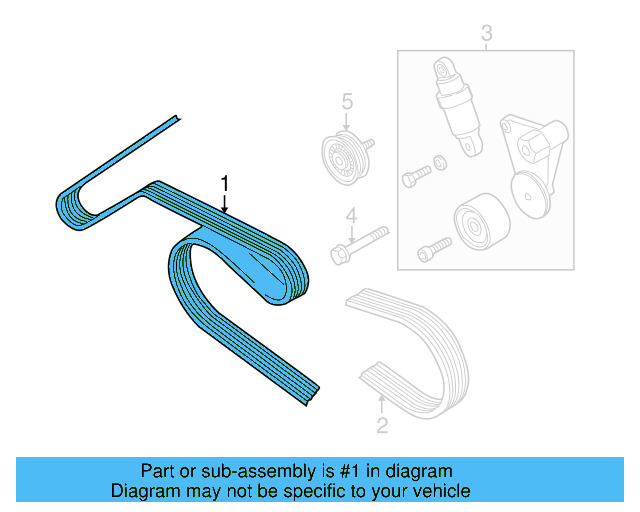 Serpentine Belt 07D-145-933-E - View 5