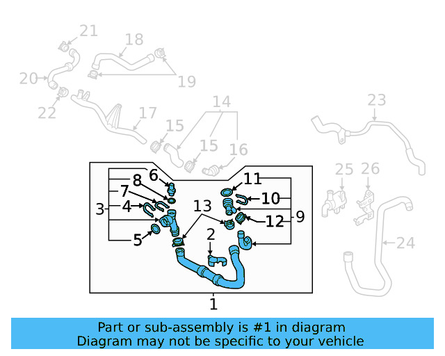 Lower Hose 3QF-122-051-A - View 5
