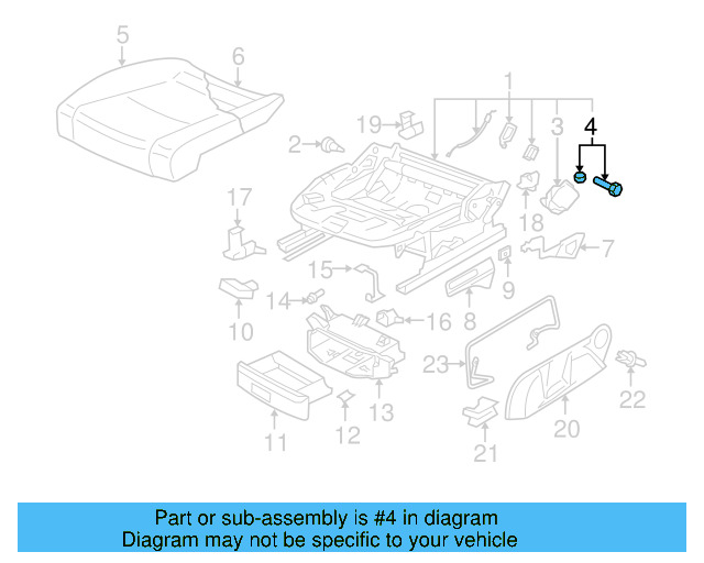 Height Adjuster Hardware Kit 1K0-898-053 - View 29