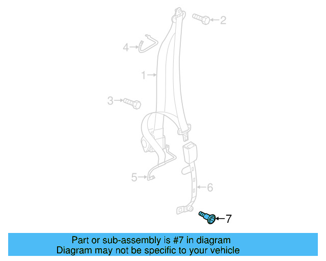 Buckle End Mount Bolt N-989-236-02 - View 22