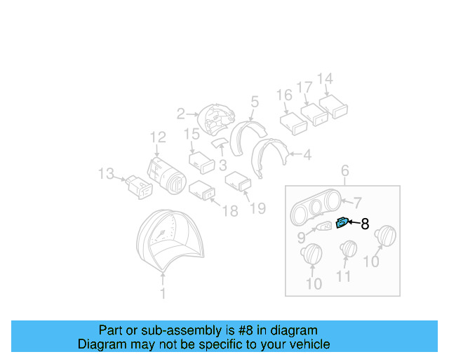 Dash Control Unit 1C0-820-045-E-01C - View 8