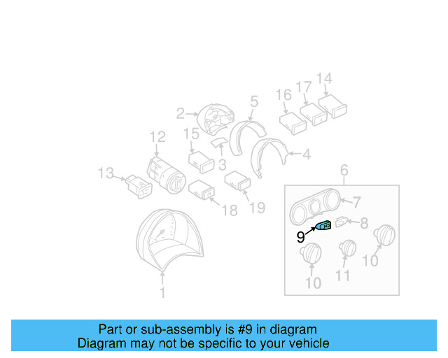 Outer Cover 1C0-819-401-E-62J - View 16