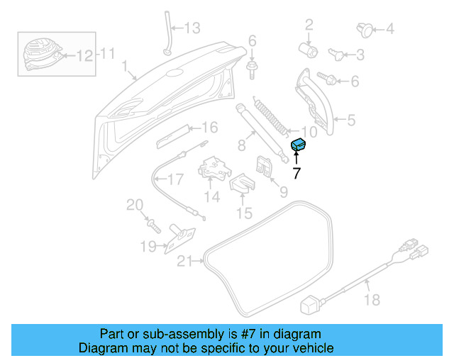 Trunk Lid Stop 3C5-827-373-A