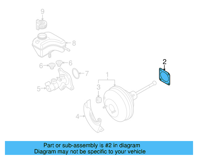 Booster Assembly Gasket 6Q0-612-161 - View 15
