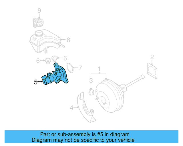 Master Cylinder 1K1-614-019-K - View 16