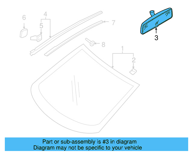 Mirror Inside 3C0-857-511-J-9B9 - View 73