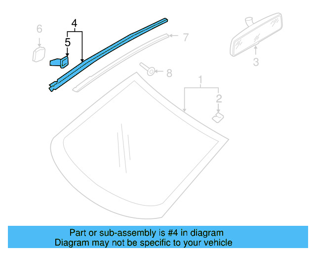 Molding 5K0-854-320-C-5AP - View 2