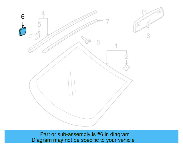 Molding Grommet 1K0-853-586-A - View 6