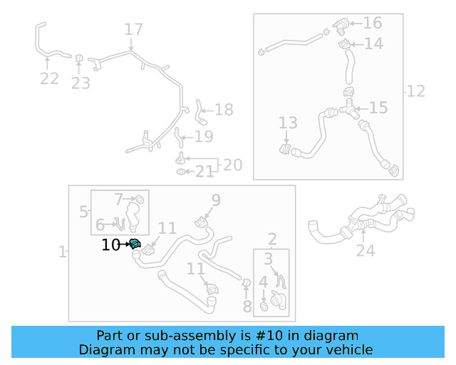 Lower Hose Clamp N-906-871-01 - View 90