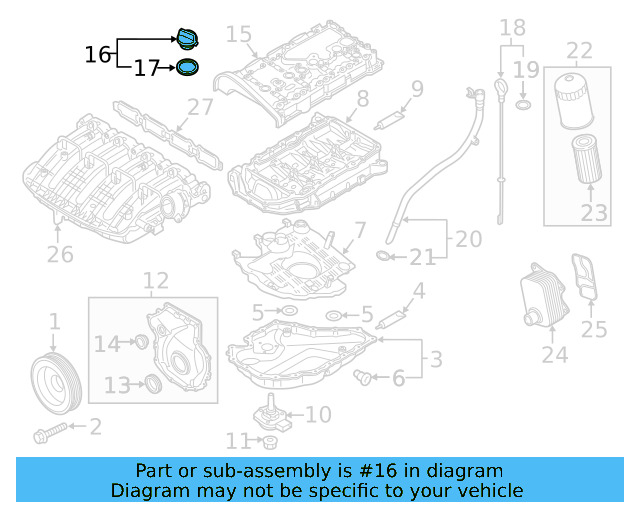 Filler Cap 06K-103-485-D - View 21