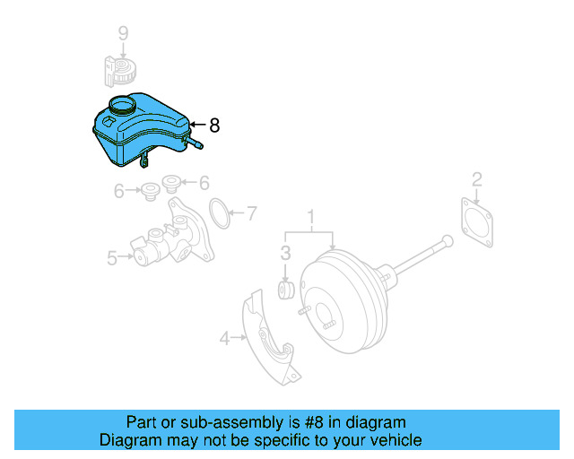 Brake Master Cylinder Reservoir 1K1-611-301-D - View 25