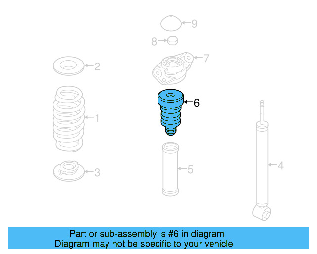 Strut Bumper 3C0-511-359-B - View 9