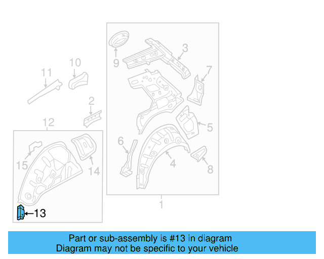 Inner Wheelhouse Adapter 5Q0-802-398 - View 9