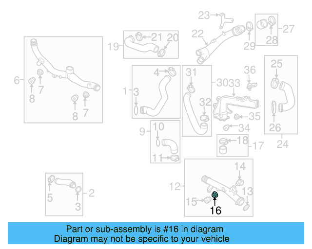 Connector Pipe Retainer 7L6-145-830 - View 14