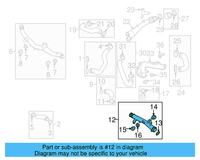 Upper Pipe 7L6-145-762-A - View 3