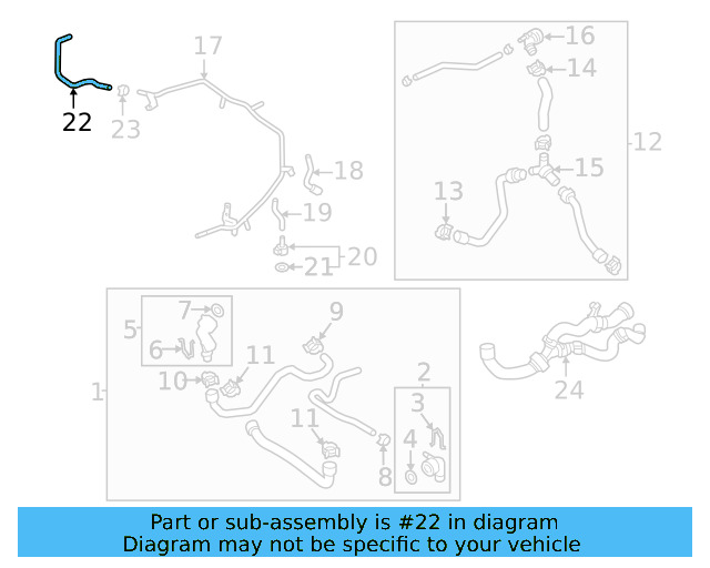 Overflow Hose 3QF-121-447-B