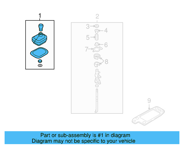 Shift Knob 5K0-711-113-E-UZD - View 11