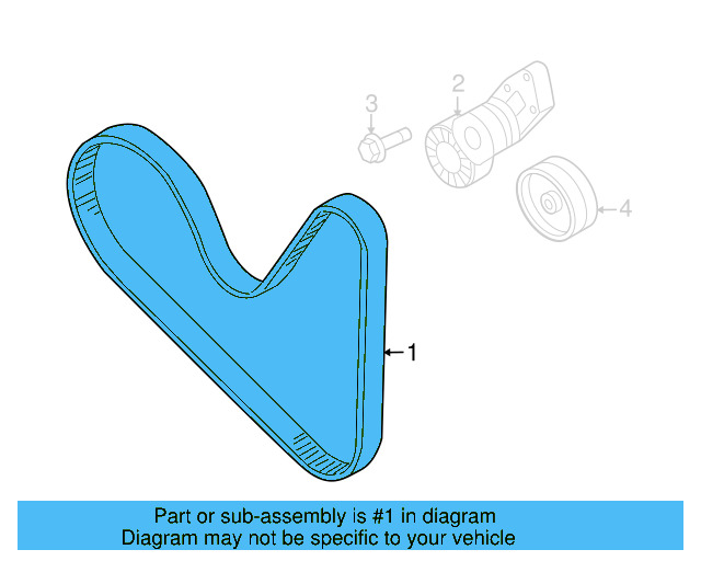 Serpentine Belt 022-145-933-AP - View 25