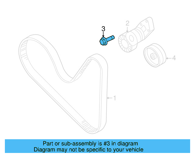Belt Tensioner Mount Bolt N-910-329-01 - View 11