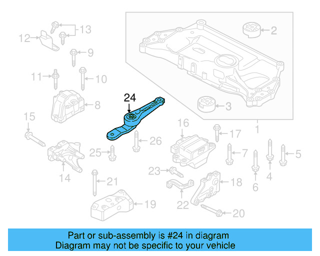 Rear Support 1K0-199-855-BJ - View 80