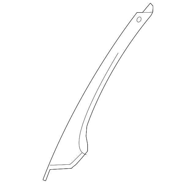 Windshield Pillar Trim 5K0-867-234-C-BR2 - View 2