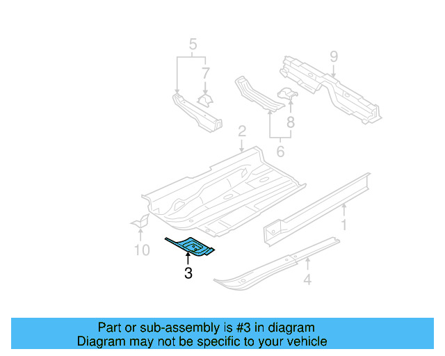 Floor Reinforced 3D0-803-069-B - View 4