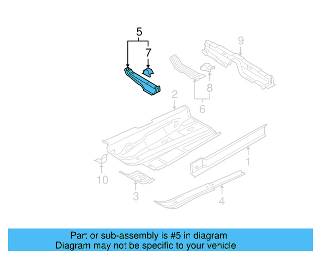 Seat Support 3D0-803-232-C - View 3