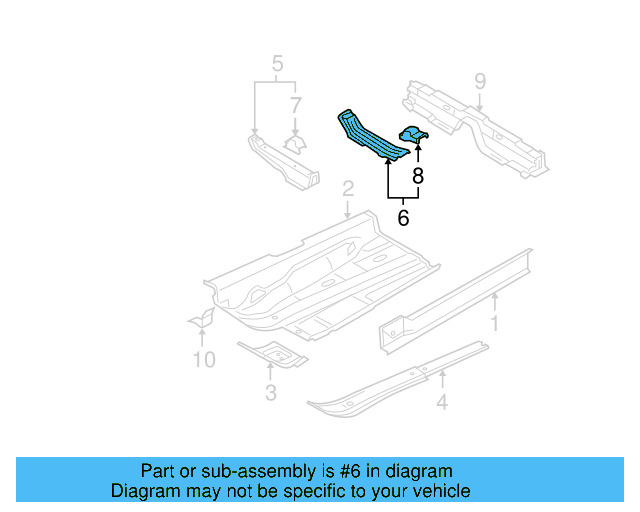 Seat Support 3D0-803-301-C - View 3
