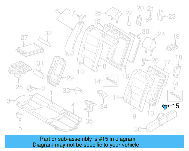 Seat Back Panel 1K0-885-753-J-1BS - View 34