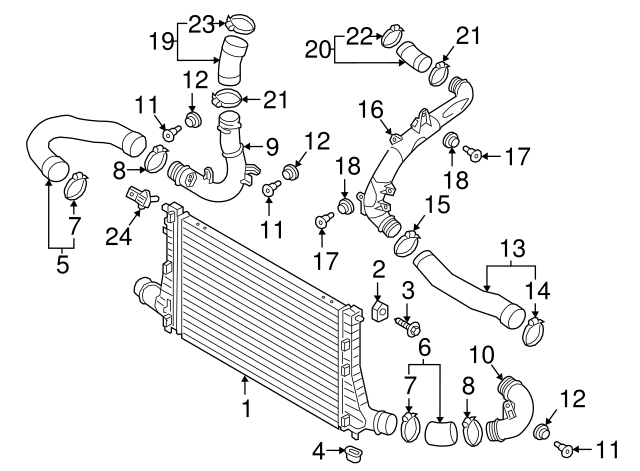 Turbocharger Boost Sensor 03G-906-051-M