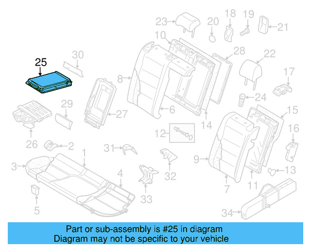 Armrest 5K0-885-081-B-70C - View 2