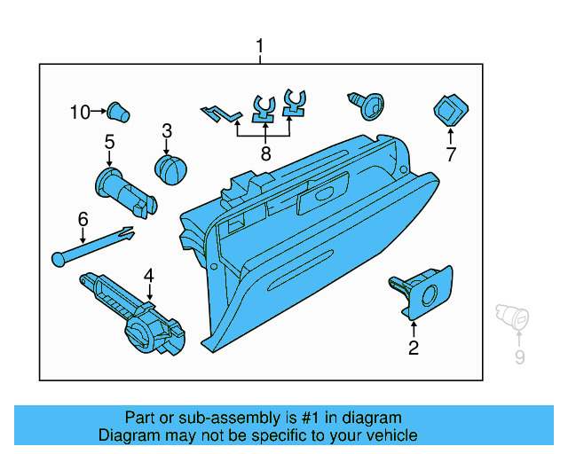 Glove Box Assembly 5C1-857-097-G-PX7 - View 6