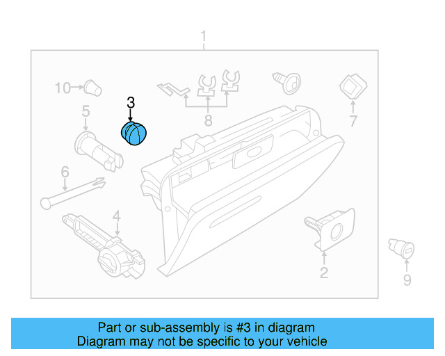Glove Box Bumper 1K0-857-139 - View 12