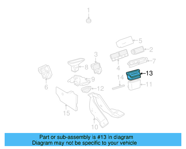 Vent Grille 1J0-819-728-E-2AQ