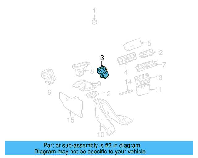 Vent Grille 1J1-819-703-E-2AQ