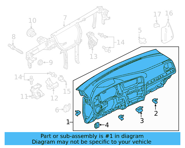 Instrument Panel 5GM-857-003-F-HR6 - View 12